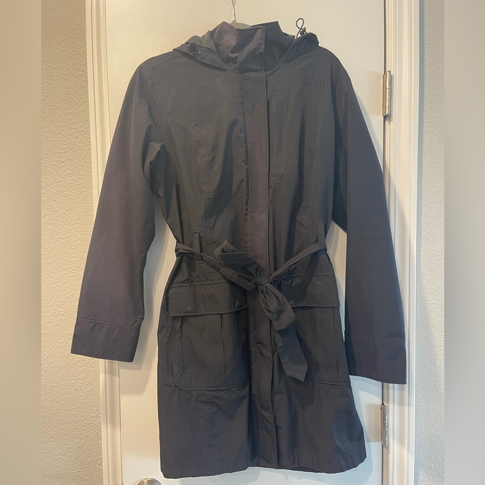 The North Face Black Trench Coat in XL